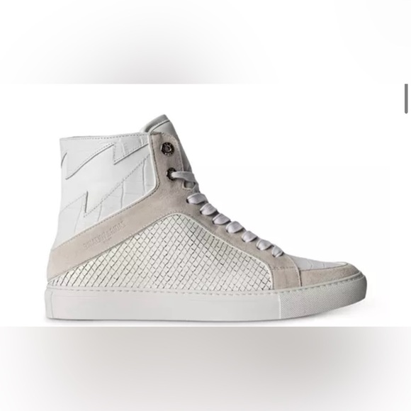 Zadig & Voltaire High Flash Keith Lace Up Sneakers size 38 - Picture 1 of 9